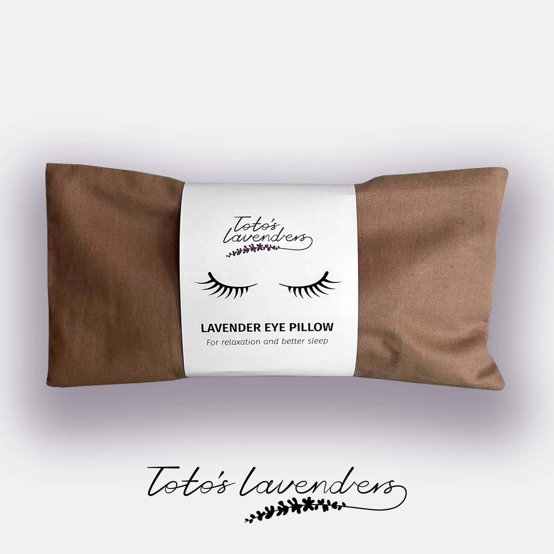 Lavender Eye Pillow (in brown)